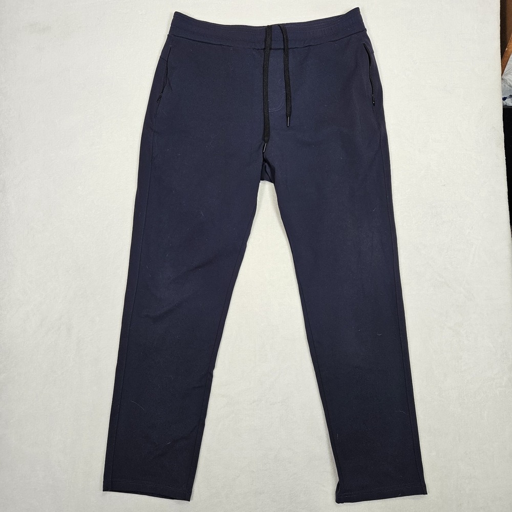 Public Rec Men Pants 36‎ Blue Casual Pants Drawstring Straight Leg Performance